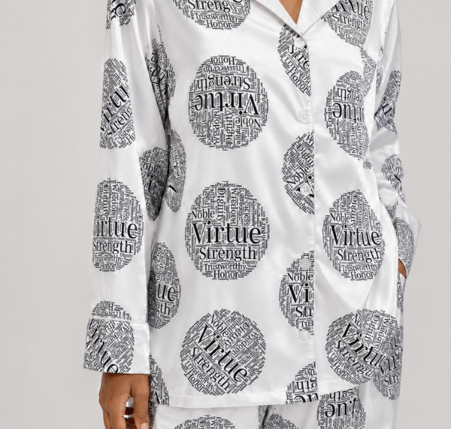 Proverbs Sleep Top - Virtuous print