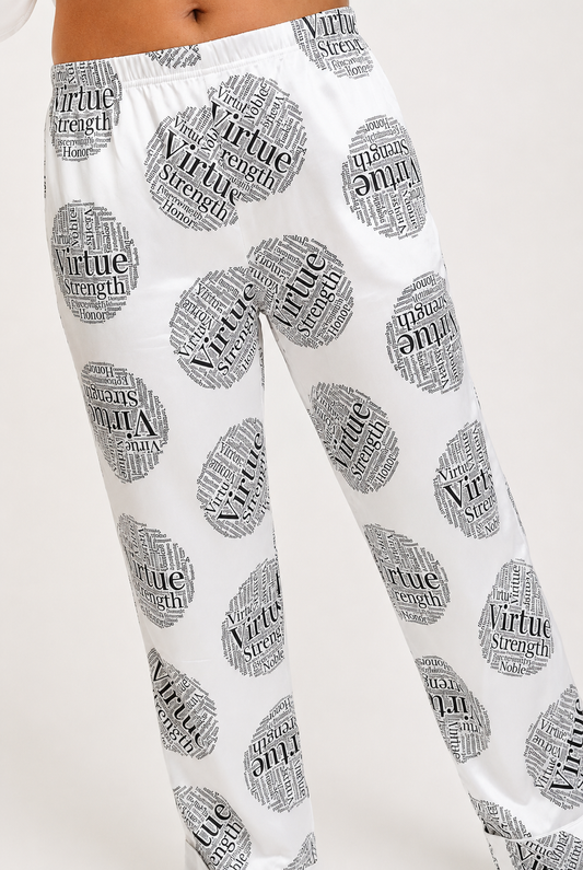Proverbs Sleep Bottom - Virtuous print