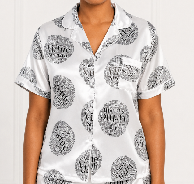 Proverbs Sleep Top - Virtuous print