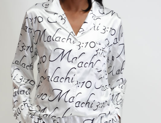 Proverbs Sleep Top -Rain Down print