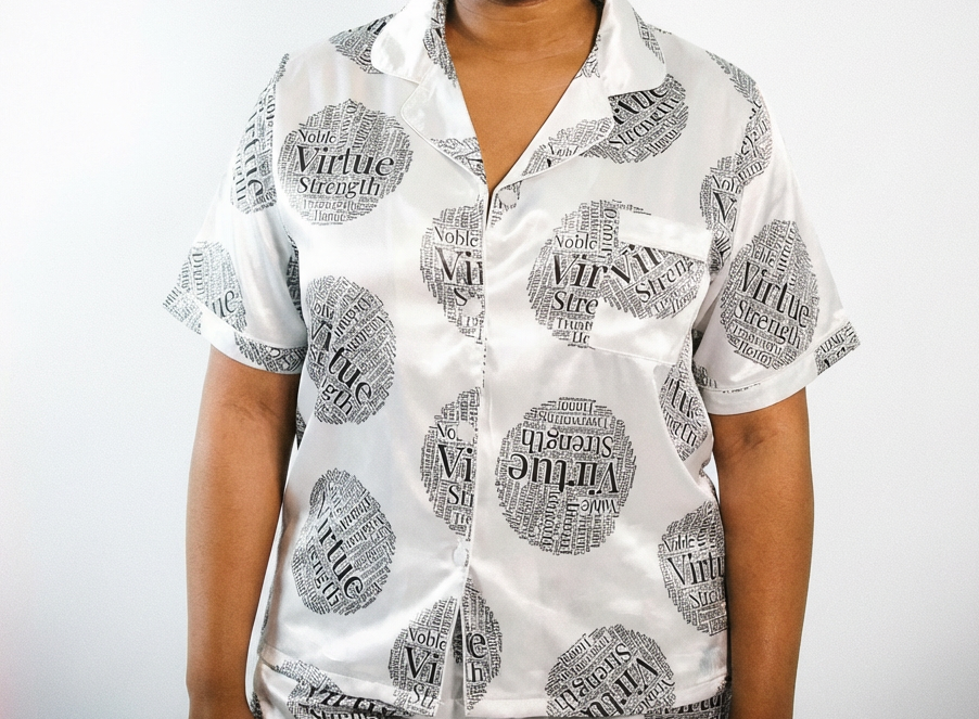 Proverbs Sleep Top - Virtuous print